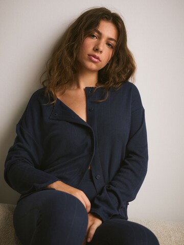 Next Gebreid vest in Blauw: voorkant
