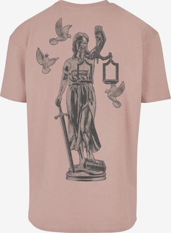 MT Upscale Koszulka 'Justice' w kolorze różowy