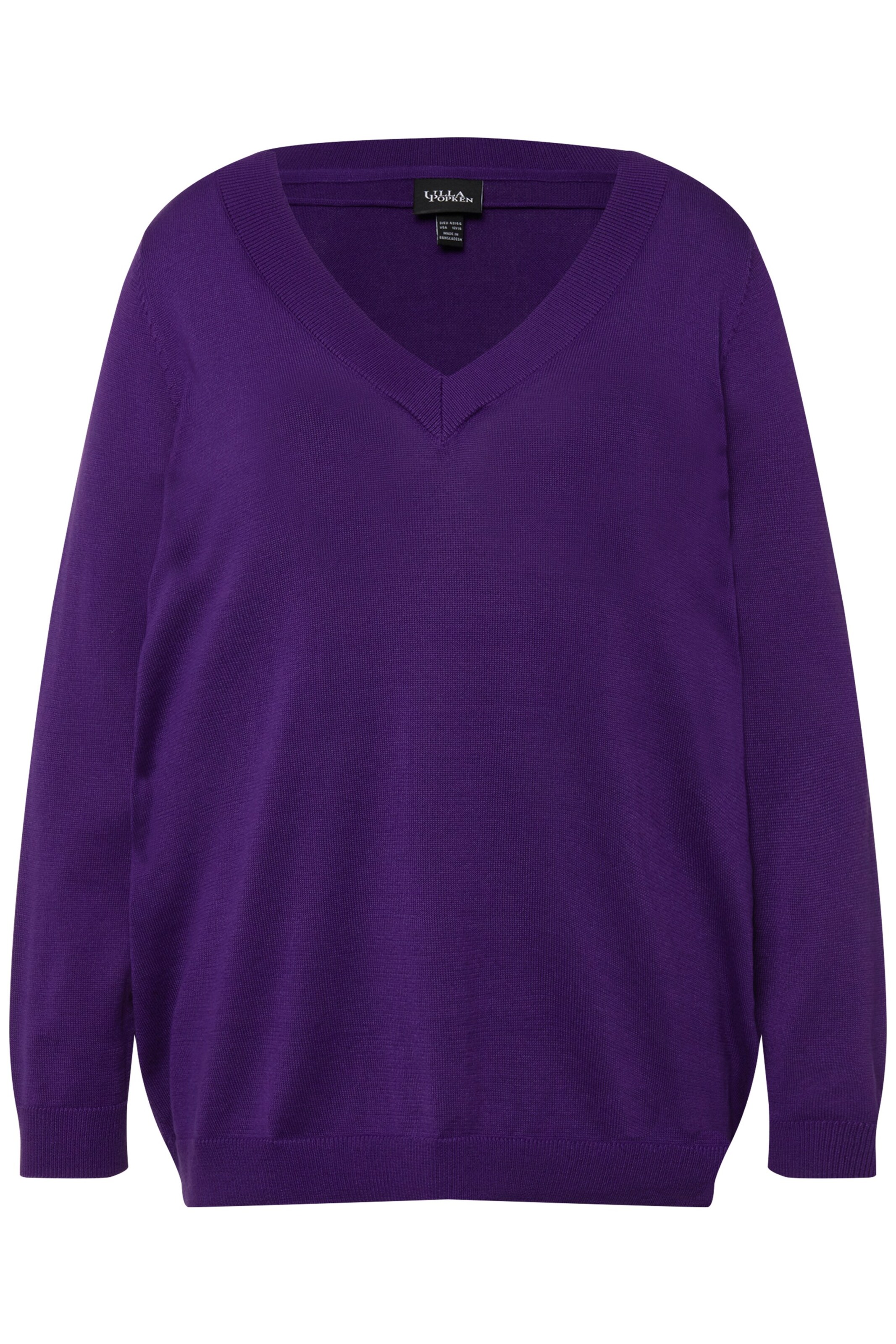 Ulla Popken Trui in Lila: voorkant