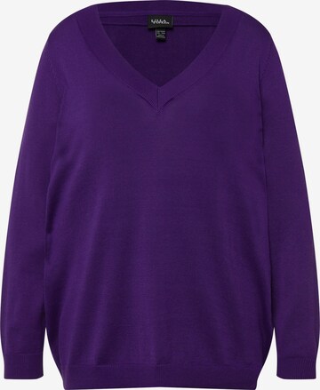 Pull-over Ulla Popken en violet : devant