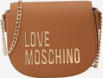 Borsa a tracolla di Love Moschino in beige: frontale