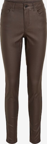 VILA Broek 'VISARAH' in Bruin: voorkant