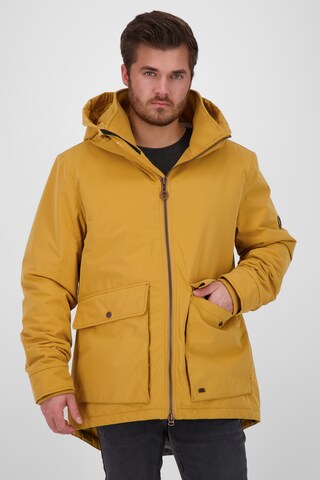 Alife and Kickin Winter Parka 'RonnieAK' in Yellow: front