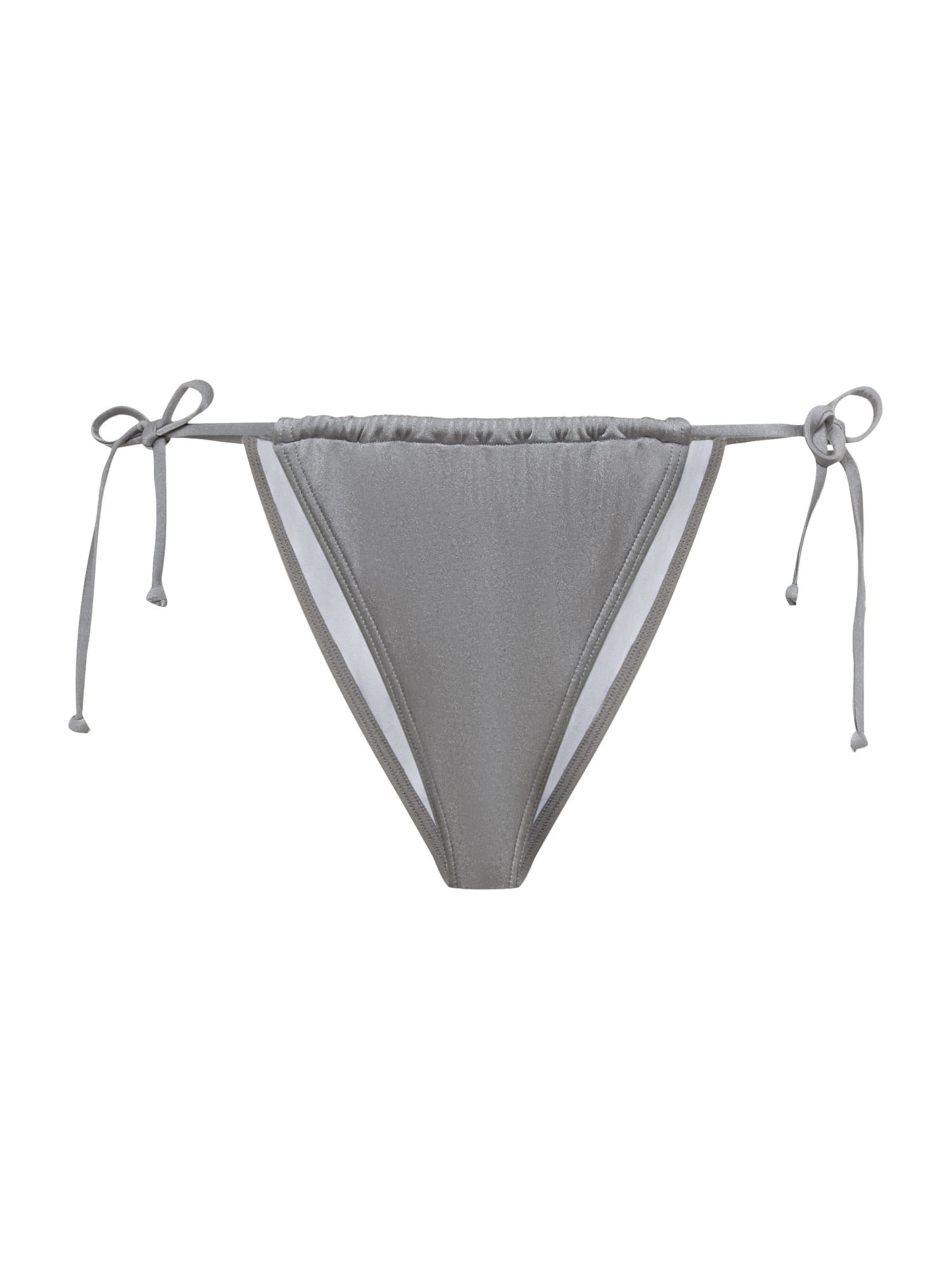 LSCN by LASCANA Spodní díl plavek 'Nele' – stříbrná: přední strana