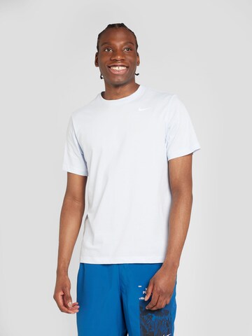 NIKE - Regular Fit Camisa funcionais em cinzento: frente