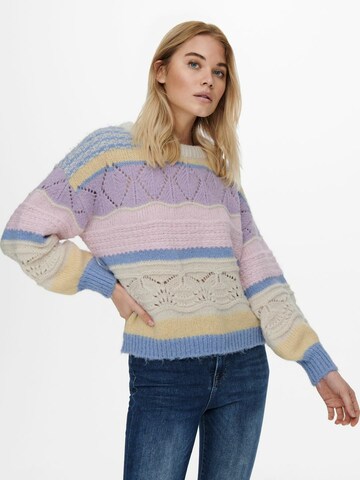 Pull-over ONLY en mélange de couleurs : devant