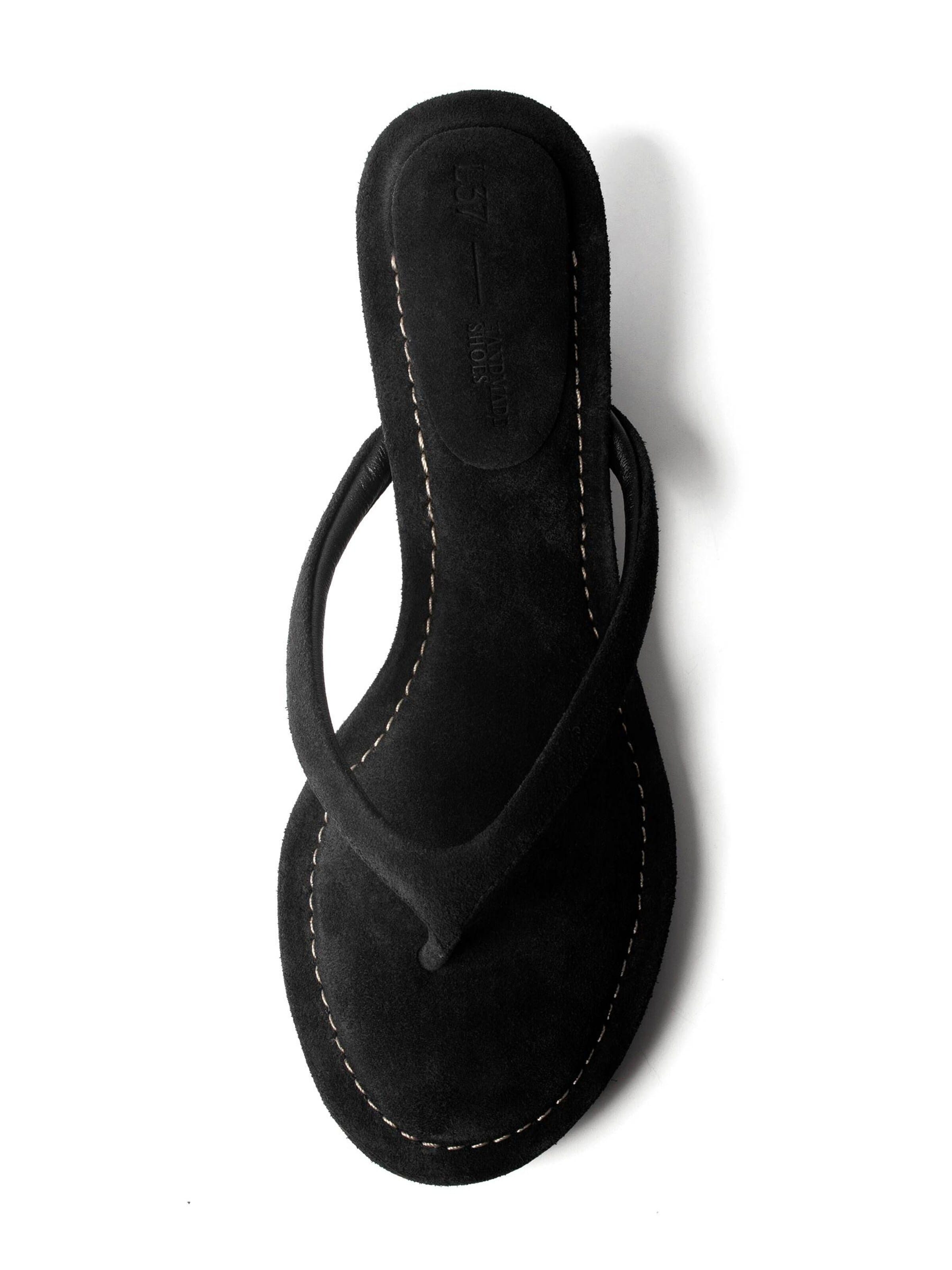 Séparateur d'orteils ''COSTA BREEZE' L37 HANDMADE SHOES en noir