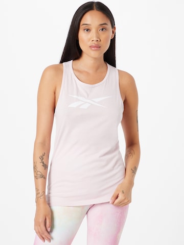 Reebok Sporttop 'Vector' in Roze: voorkant