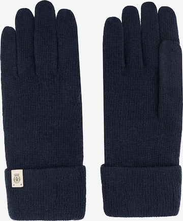 Roeckl Full Finger Gloves in Blue: front