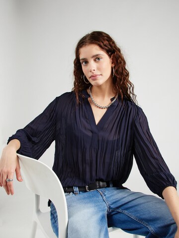 s.Oliver BLACK LABEL Blouse in Blue