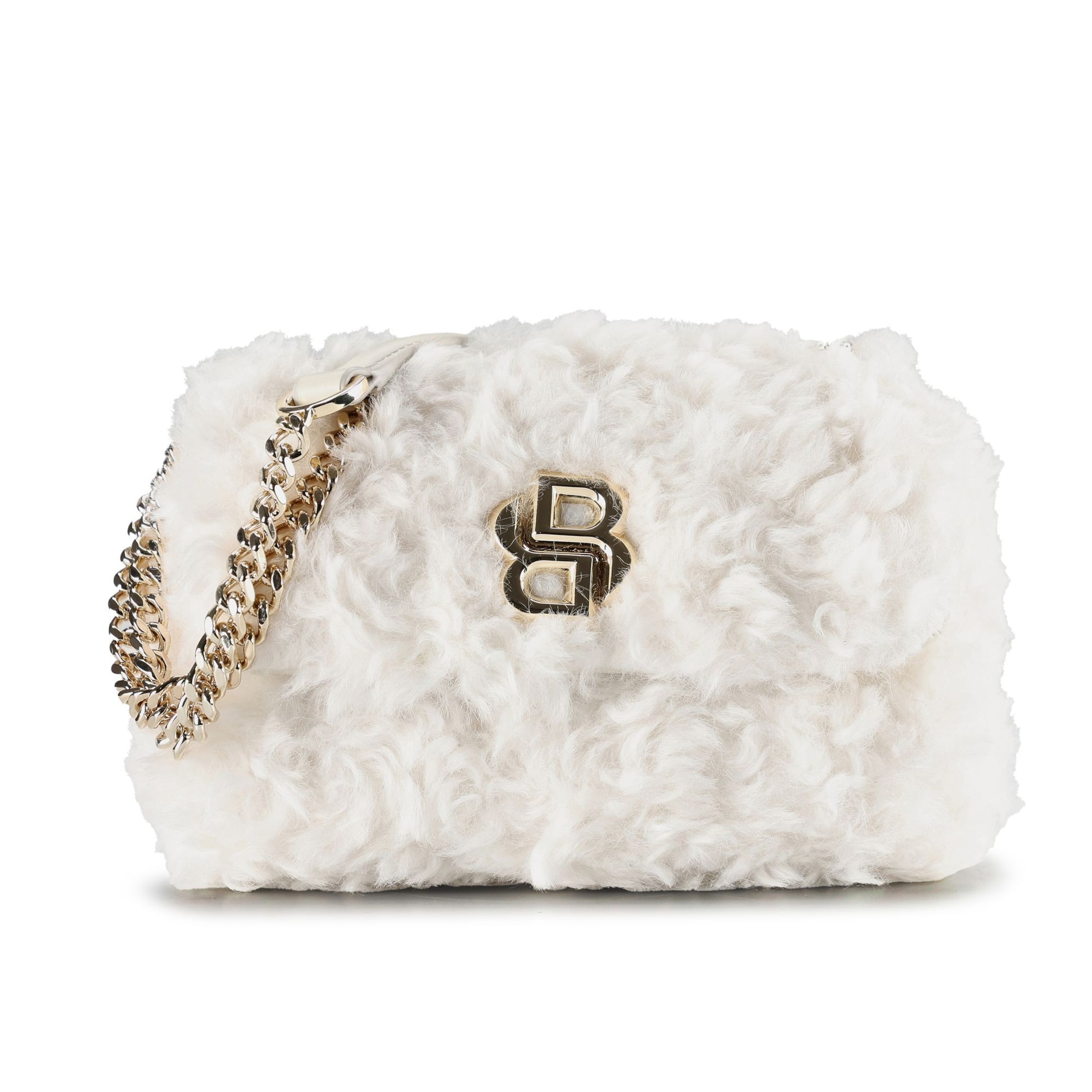 Borsa a tracolla 'B_Icon' di BOSS in bianco: frontale