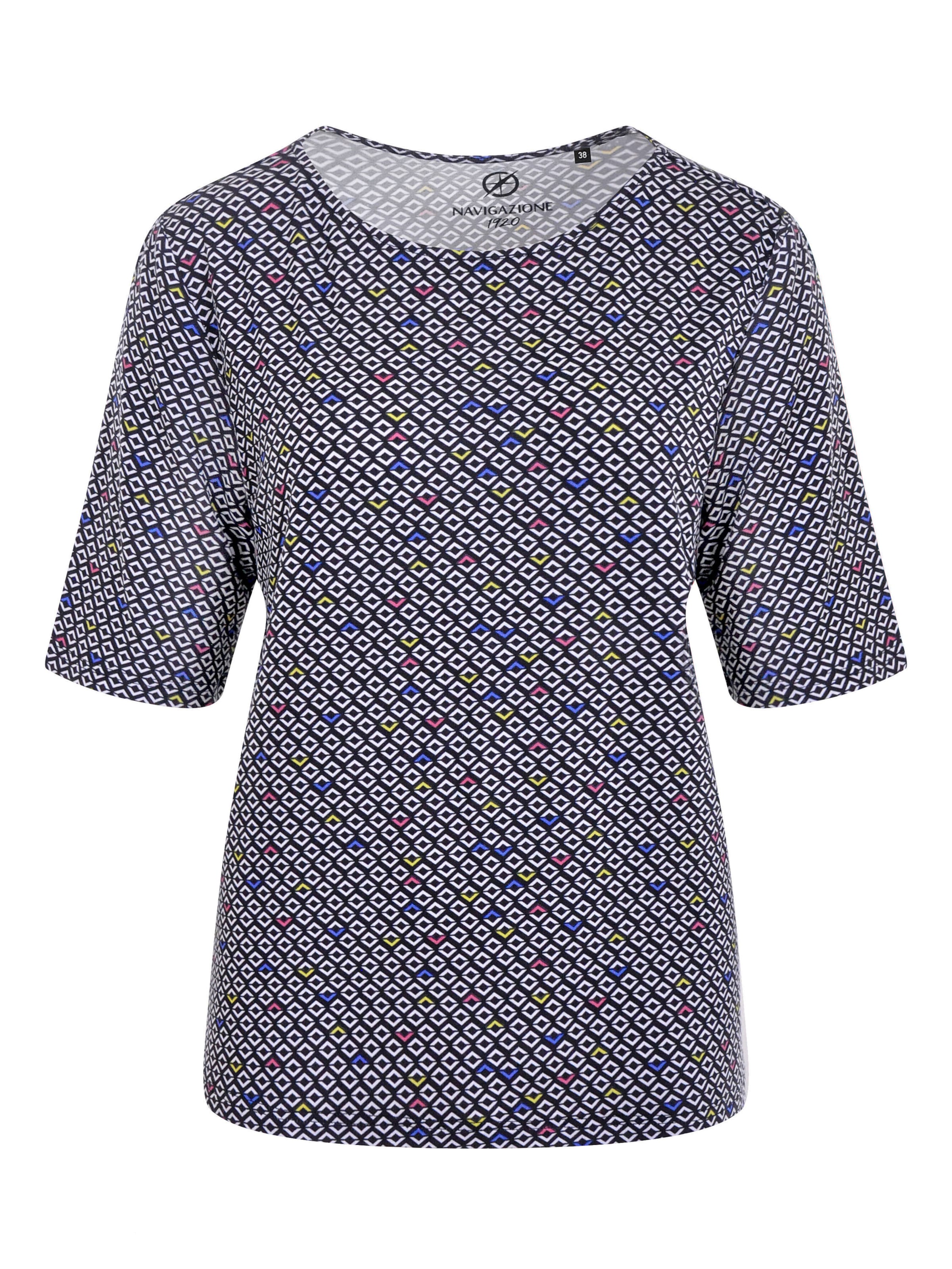 Navigazione Shirt in Schwarz: Vorderseite