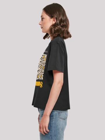 F4NT4STIC Shirt 'Summer Sunflower' in Zwart