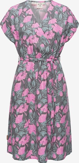 Ragwear Лятна рокля 'Selyma ' в сиво / зелено / розово, Преглед на продукта