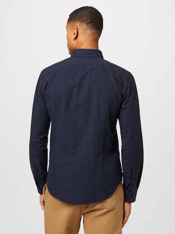 HUGO Red Slim fit Button Up Shirt 'Evito' in Blue