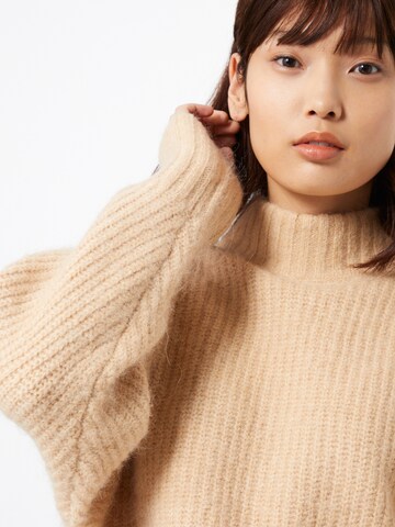 Gina Tricot Sweater 'Kira' in Brown