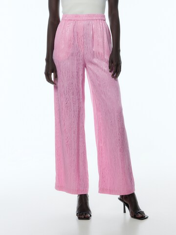 Wide leg Pantaloni 'Benja' di EDITED in rosa: frontale