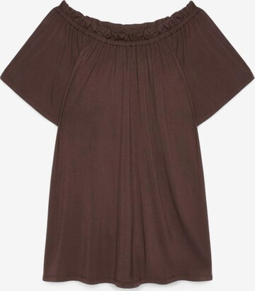 Fiorella Rubino - Camiseta en marrón: frente