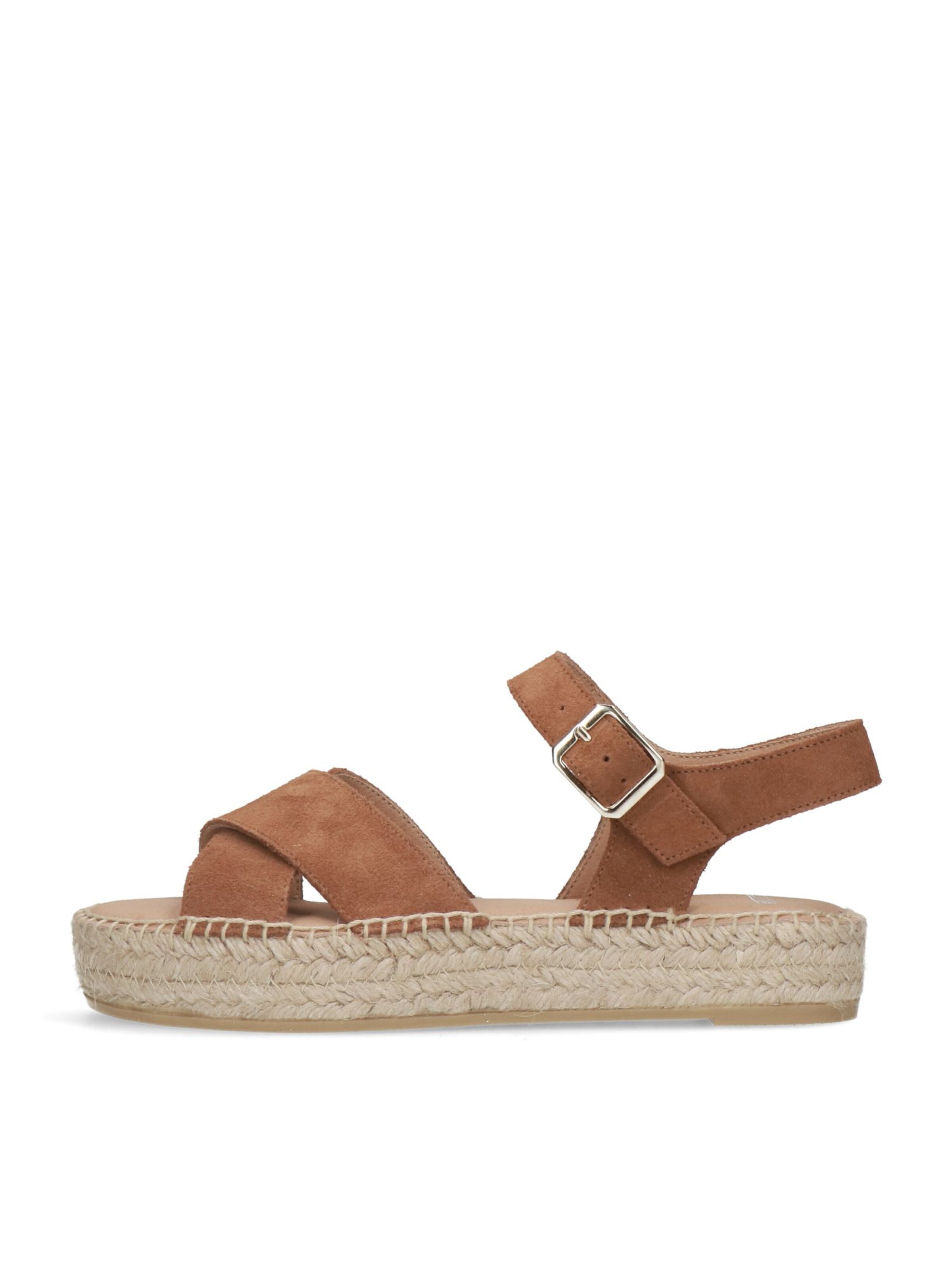 MANFIELD Sandale in Braun