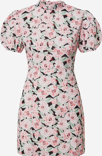 Trendyol Kleid in grün / rosa / schwarz, Produktansicht
