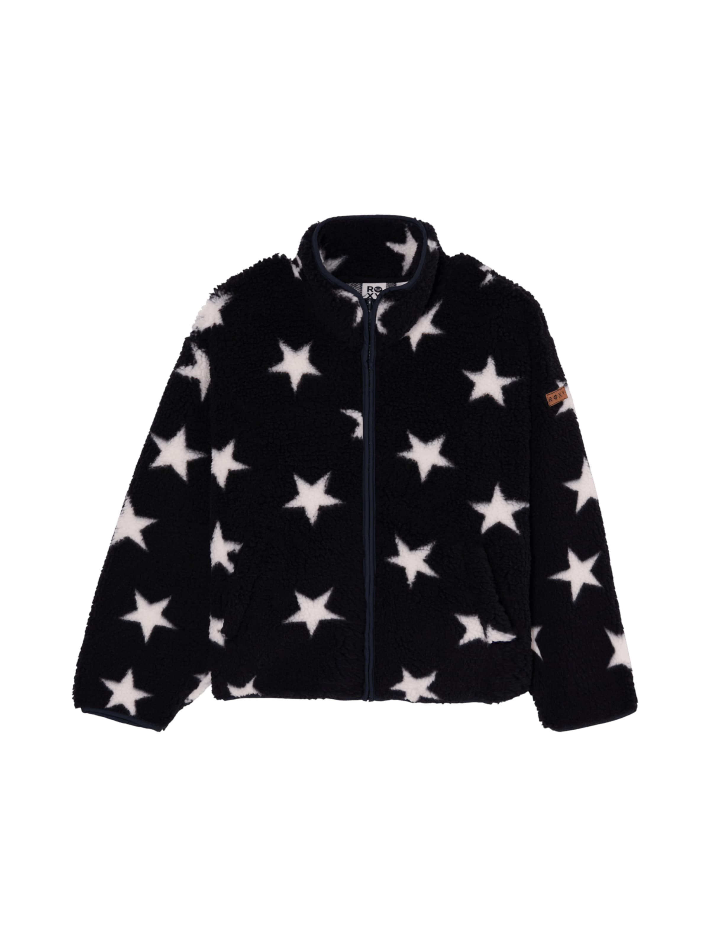 ROXY Fleece Jacket in Black: front