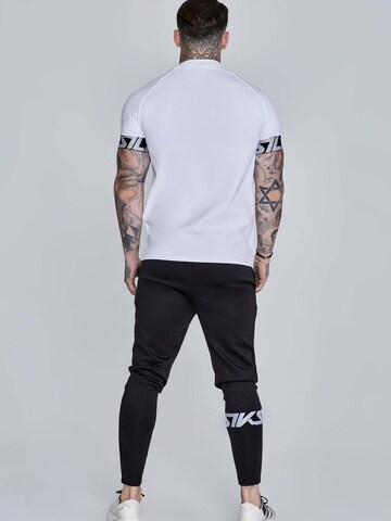 SikSilk Slim fit Workout Pants 'Muscle Fit Joggers' in Black