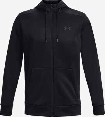 UNDER ARMOUR Training Jacket in Black: front