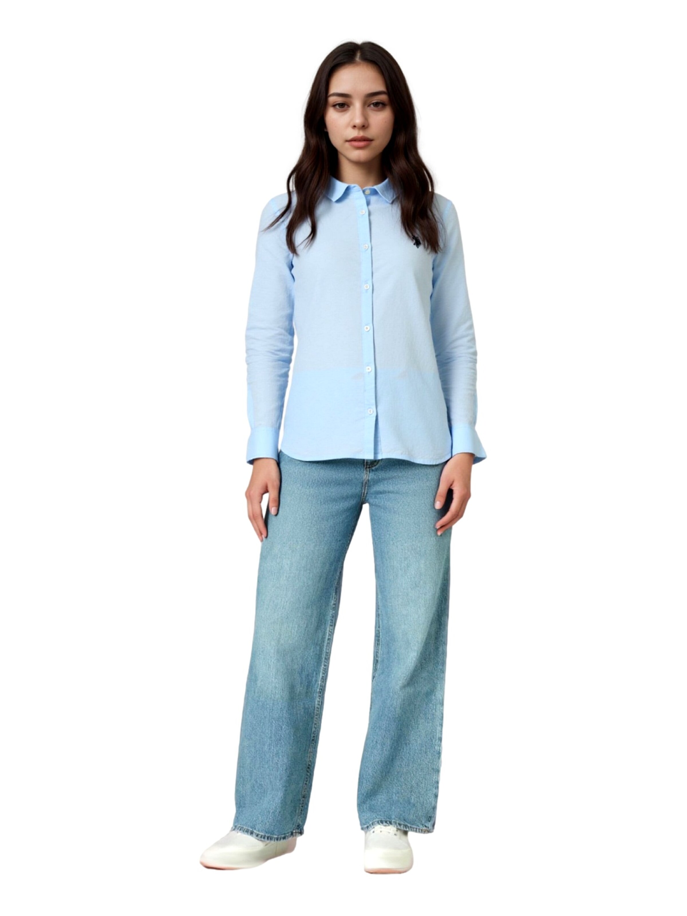 Chemisier U.S. POLO ASSN. en bleu
