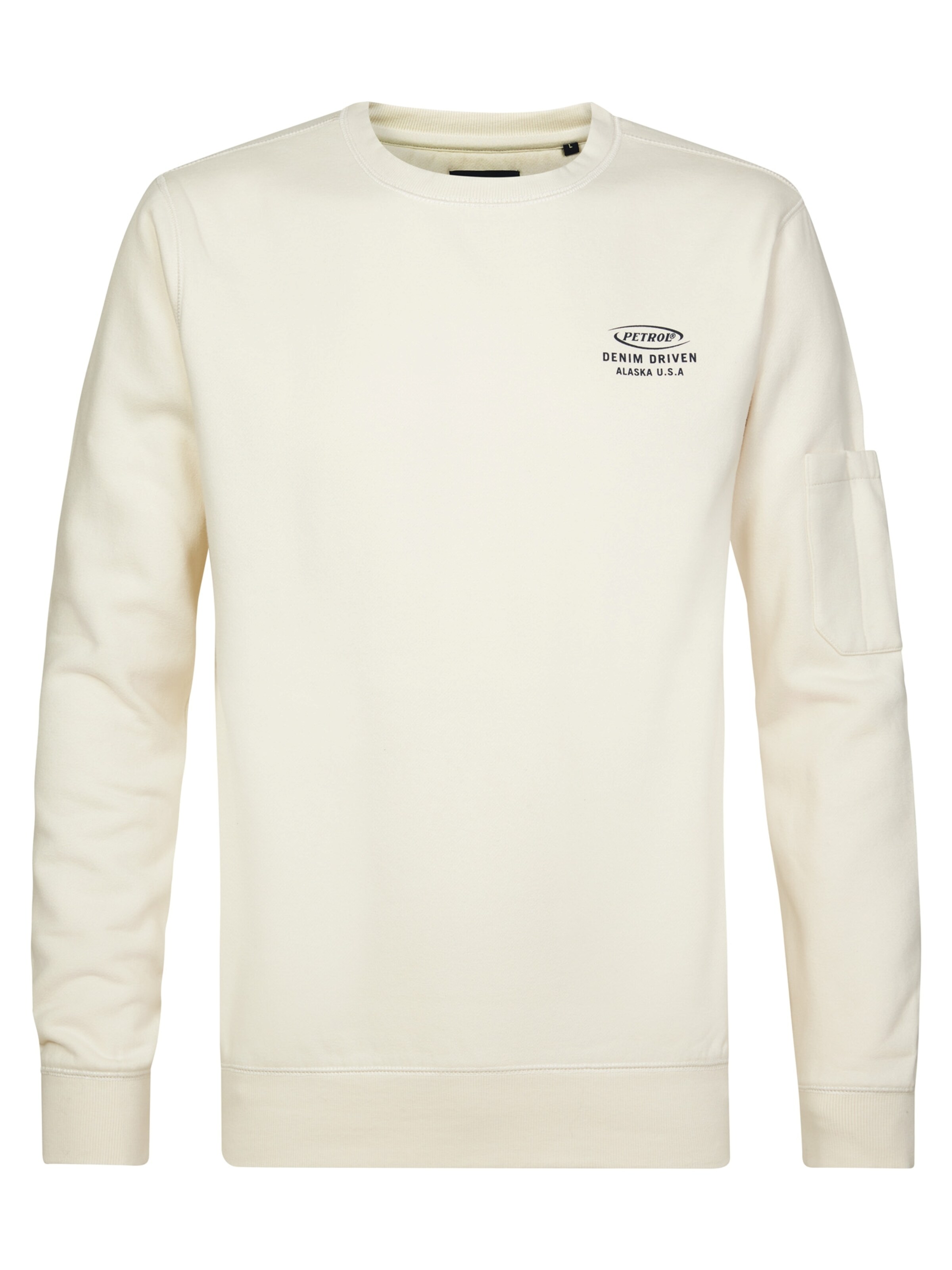 Petrol Industries Sweatshirt i hvid: forside