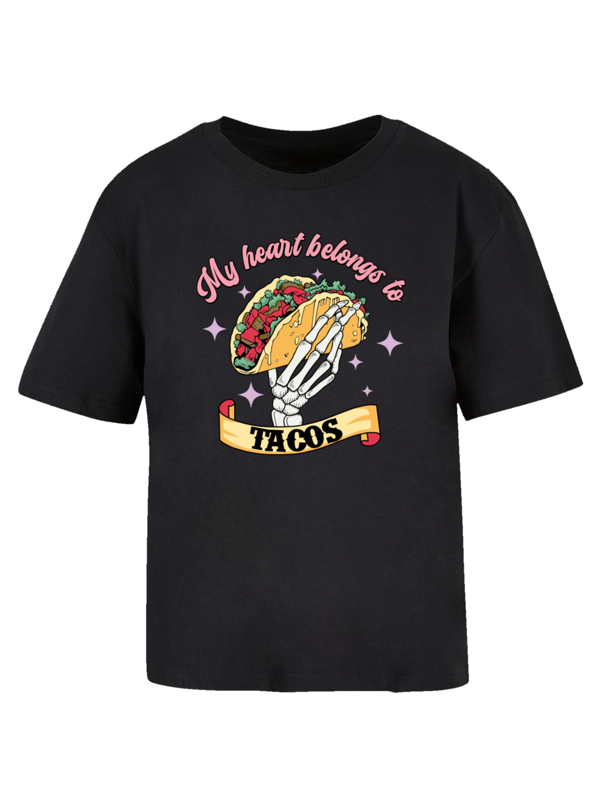 F4NT4STIC Shirt in Zwart: voorkant