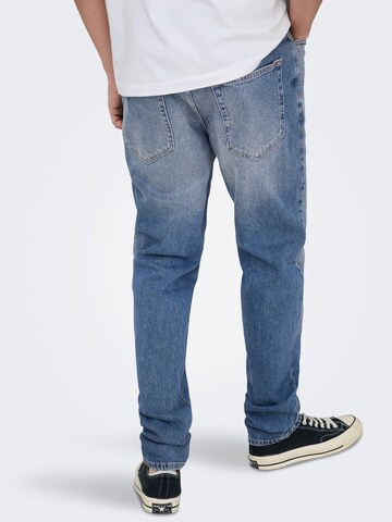 Tapered Jeans 'ONSYOKE' di Only & Sons in blu