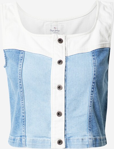 Pepe Jeans Top 'RUBY BLEND' in Smoke blue / White, Item view