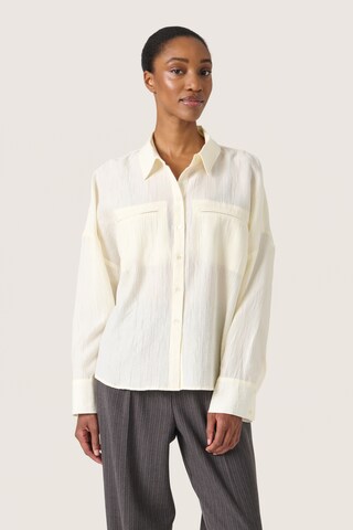 SOAKED IN LUXURY Blouse 'Natalja' in Wit: voorkant