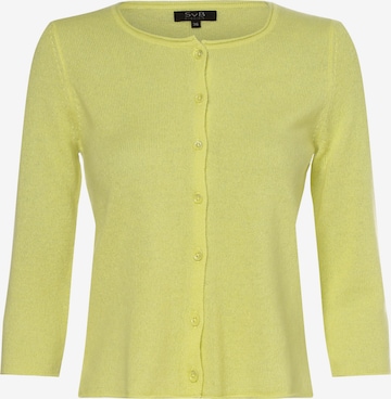 SvB Exquisit Knit Cardigan in Yellow: front