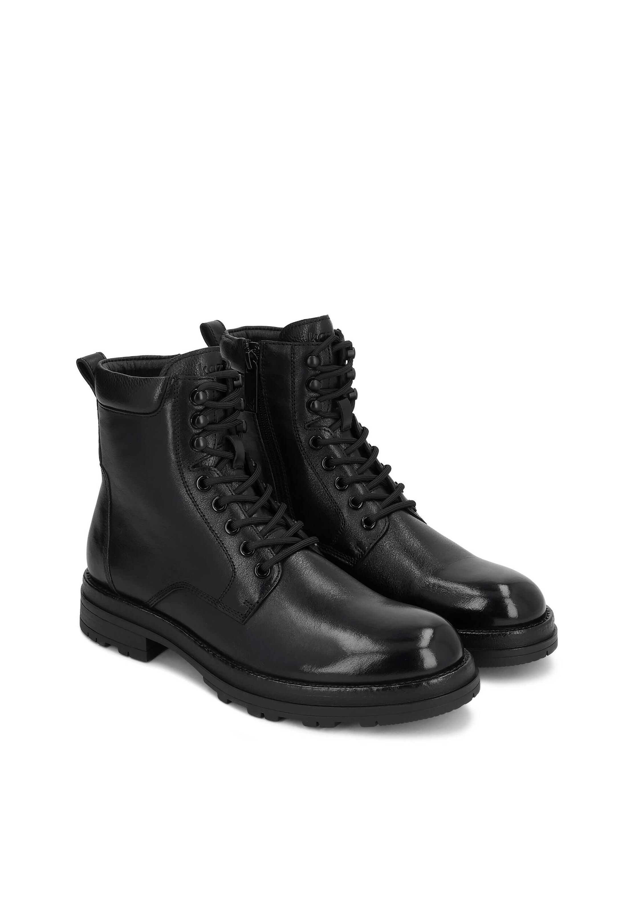 Boots stringati di Kazar in nero