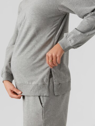 MAMALICIOUS Sweatshirt 'Silja Vita' in Grau
