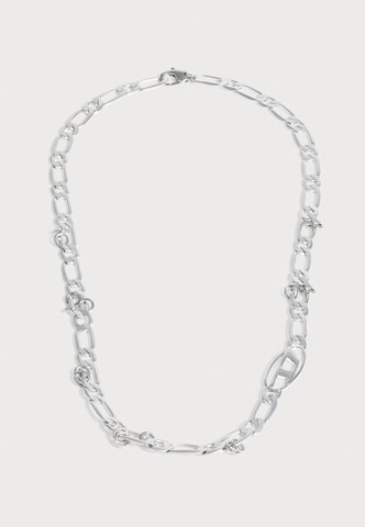 DIESEL - Cadena en plata: frente