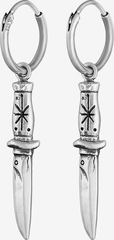 Boucles d'oreilles Haze&Glory en argent : devant