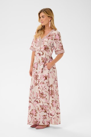 Cream Dress 'Tiah' in Beige