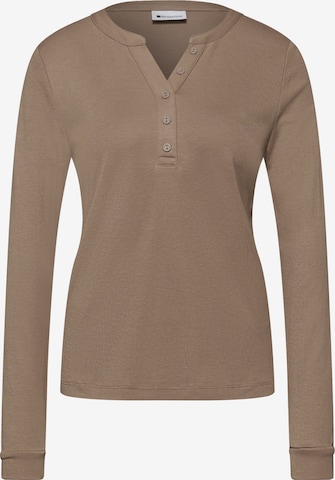 STREET ONE Shirt in Brown: front