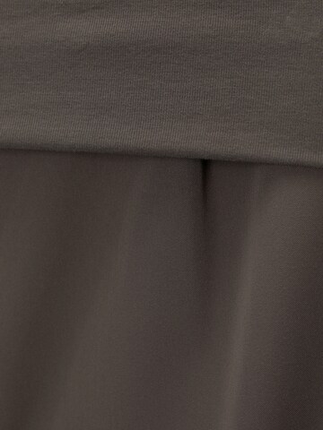 Pull&Bear Wide Leg Bukser med lægfolder i grå