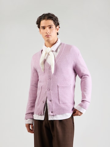 Lindbergh Плетена жилетка в лилав: отпред