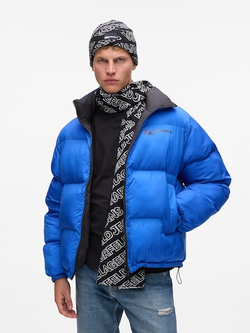 KARL LAGERFELD JEANS Set: Schal und Mütze in Schwarz