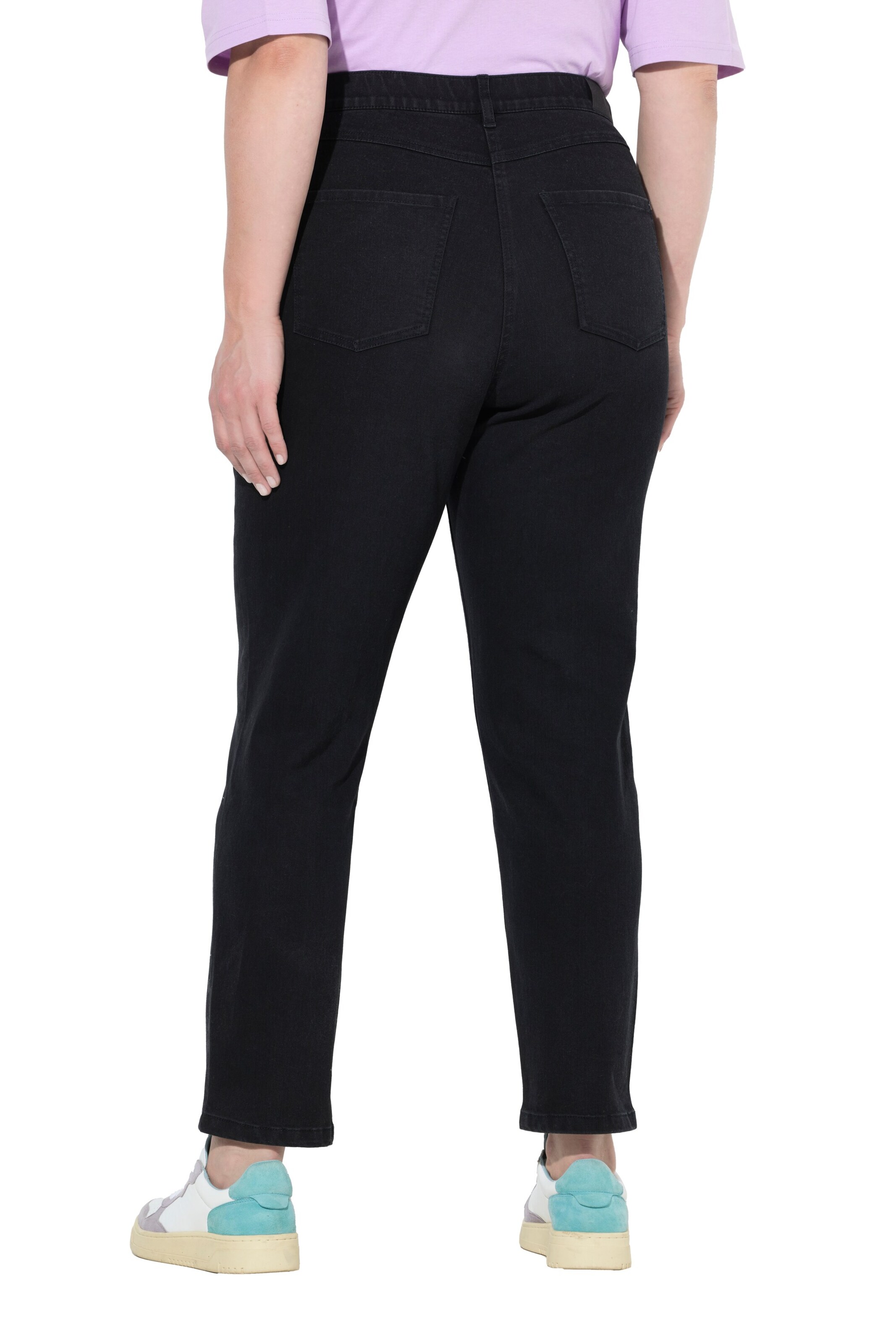 Ulla Popken Regular Jeans in Schwarz