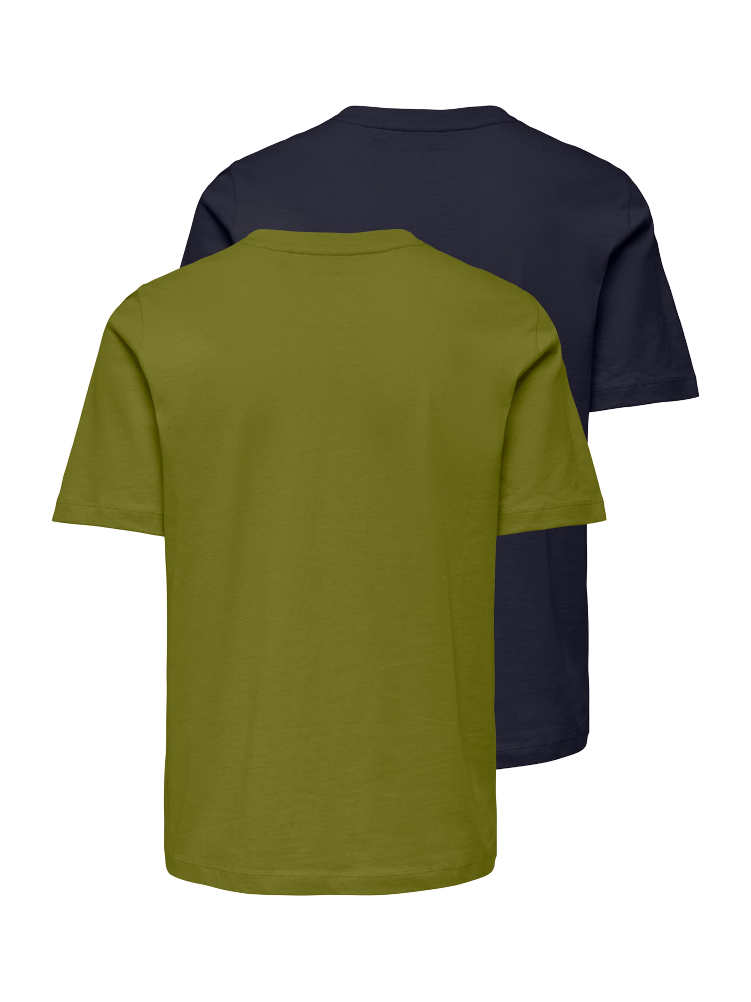 ONLY T-Shirt 'ONLHAPPY' in Blau