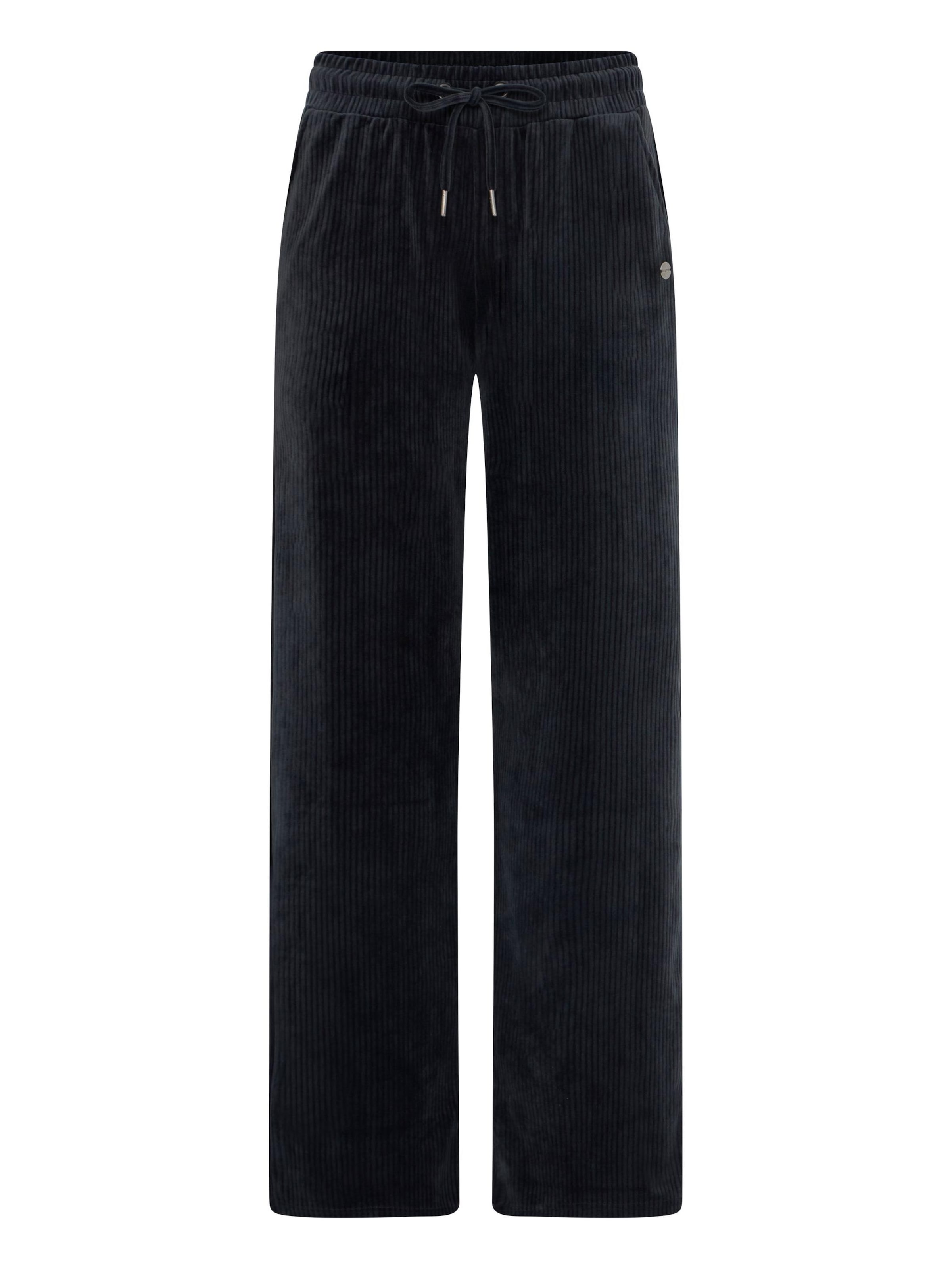 Oxmo - Calças ' OXEBBA WIDE LEG ' em preto: frente