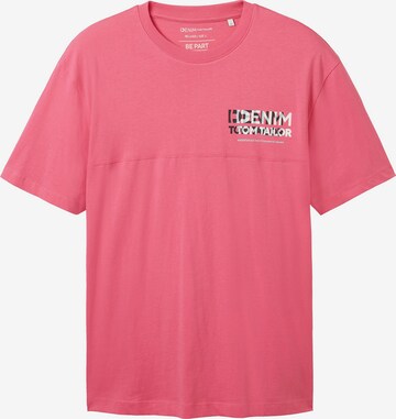 TOM TAILOR DENIM T-Shirt in Pink: predná strana