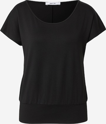 juoda ABOUT YOU Marškinėliai 'Marin': priekis