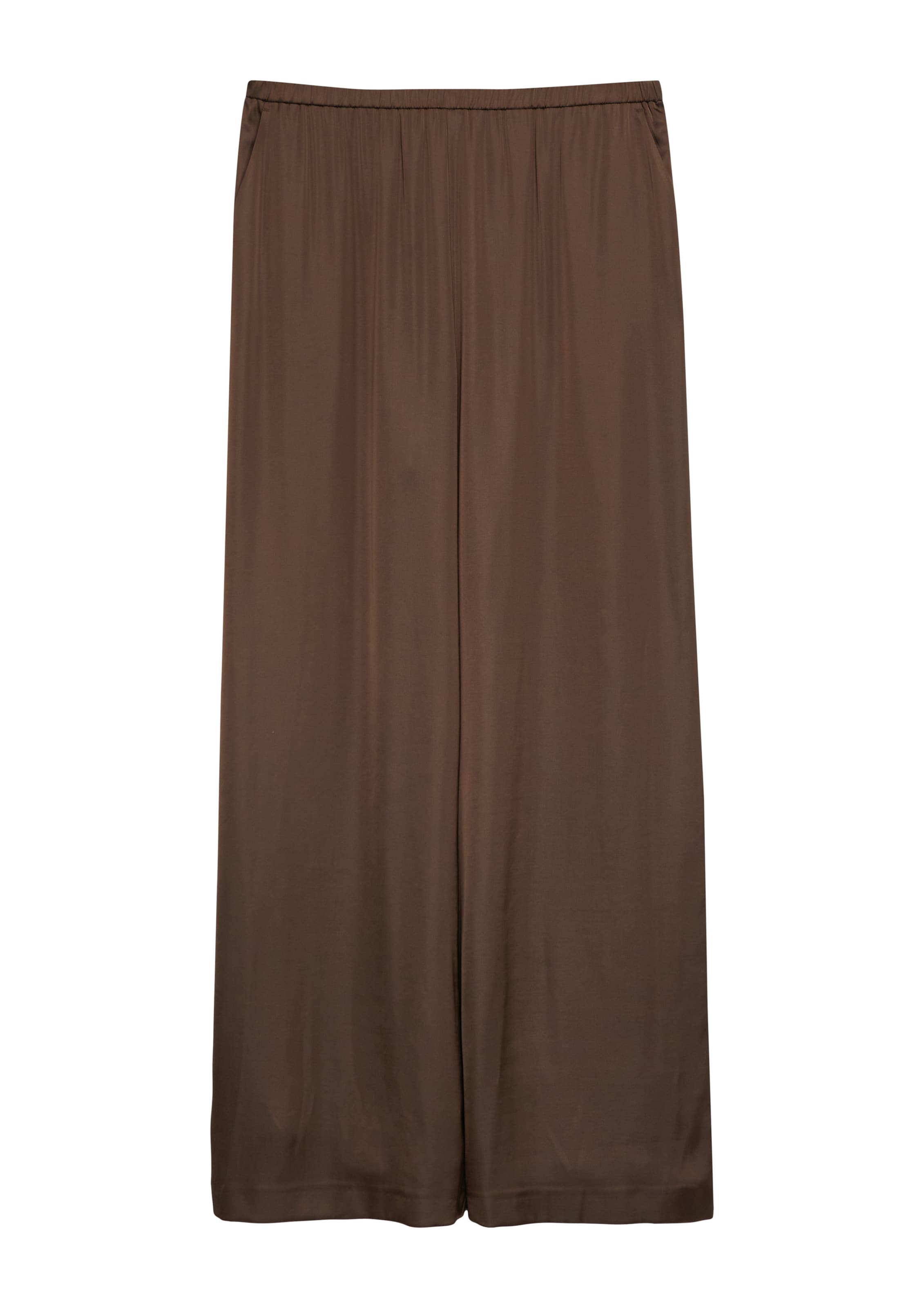 Wide Leg Pantalon COMMA en marron : devant
