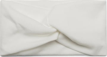 styleBREAKER Hair jewelry 'Feinripp Haarband gedreht' in White: front